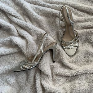Silver sandals